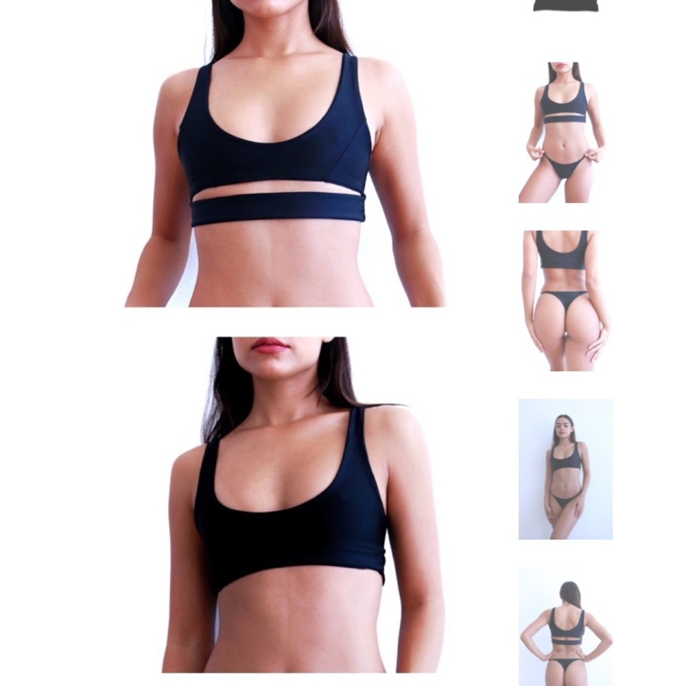 Lali and Layla Blake swim top in black